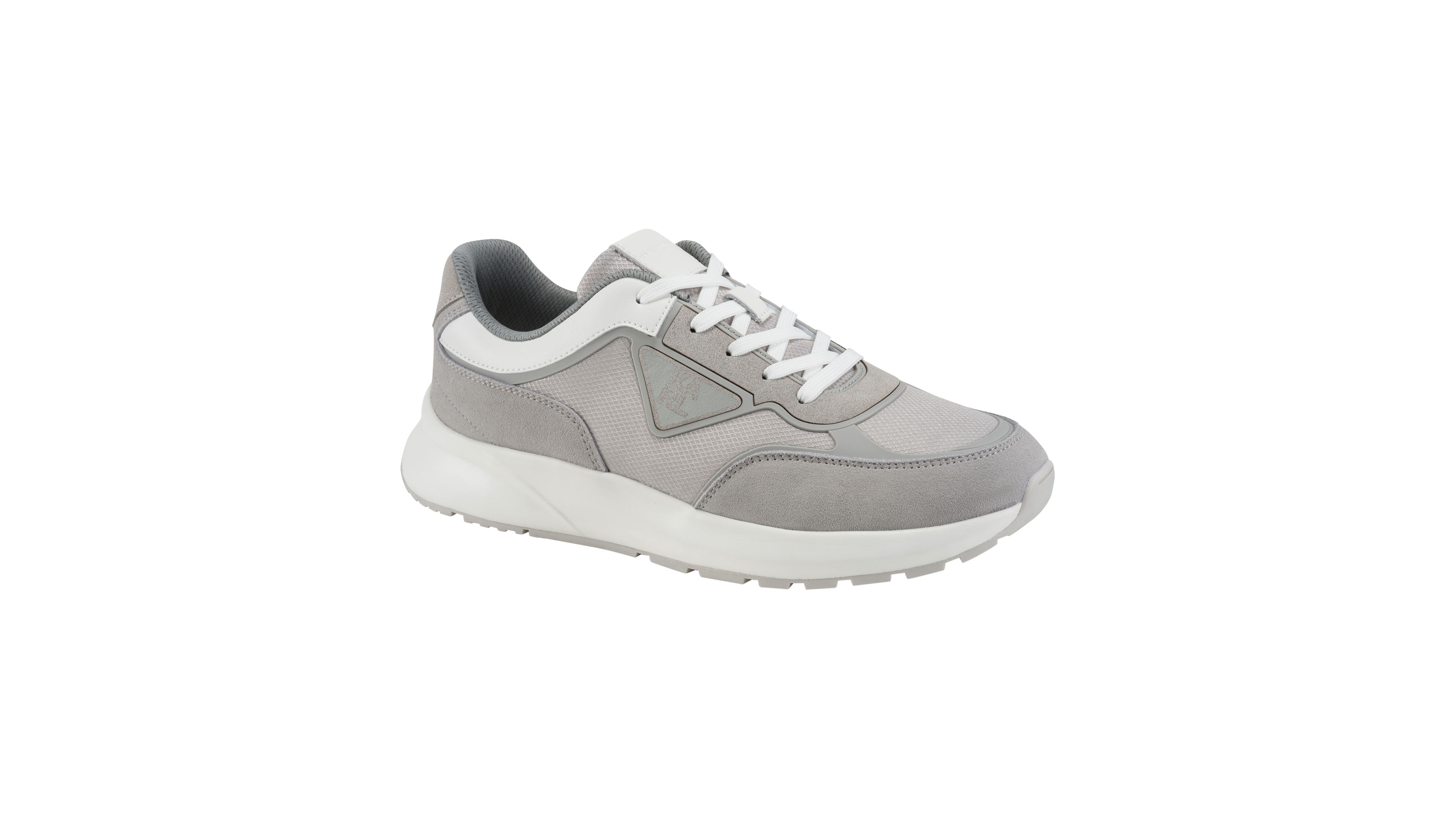 Karl Lagerfeld Paris Men's Lazlo Mixed Media Designer Runner Low-Top Sneakers