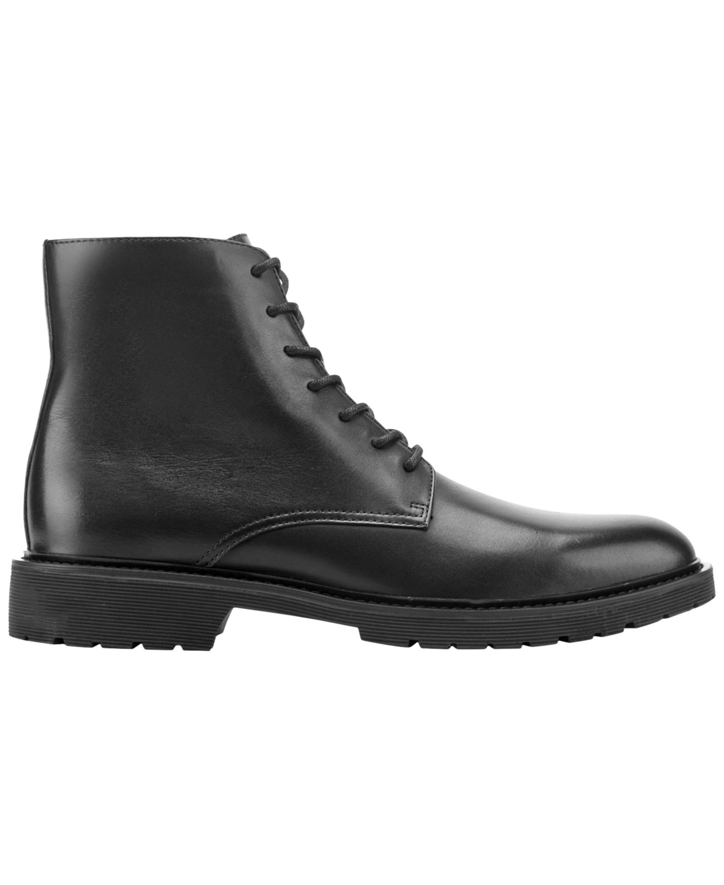 Мужские ботинки Kenneth Cole New York Dismon Leather Lace-Up Combat, цвет: Чёрный — фото 2