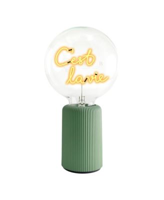 Bulb C'EST LA VIE Amber with Base Table Lamp PORTABLE Pop Nomad