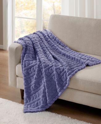 Cozy Heart Jacquard Sherpa Throw, 50" x 60"