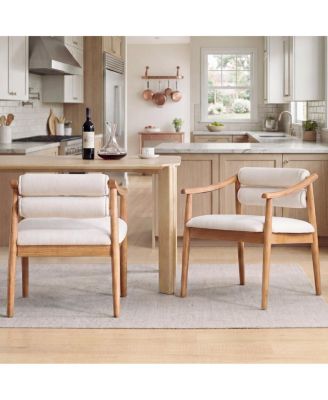 Indoor Solid Wood Dining Chair, Set of 2