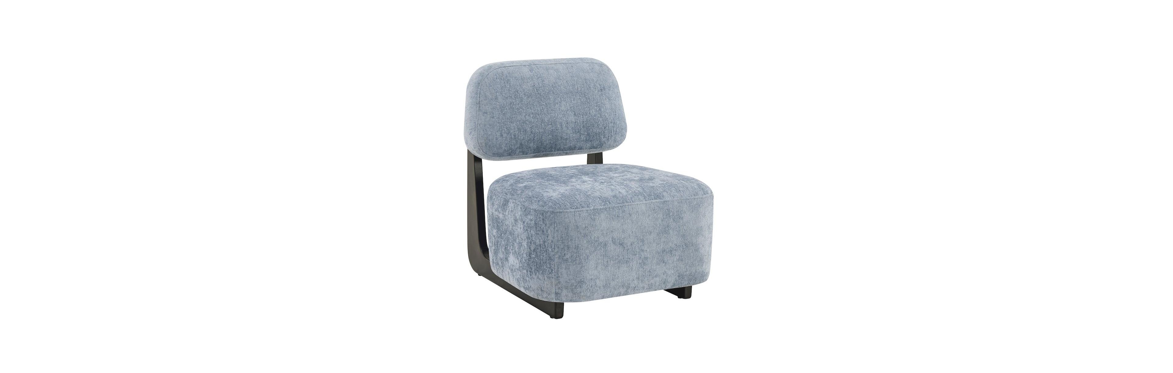 Roundhill Furniture Solara Modern Accent Chair with Solid Wood Frame