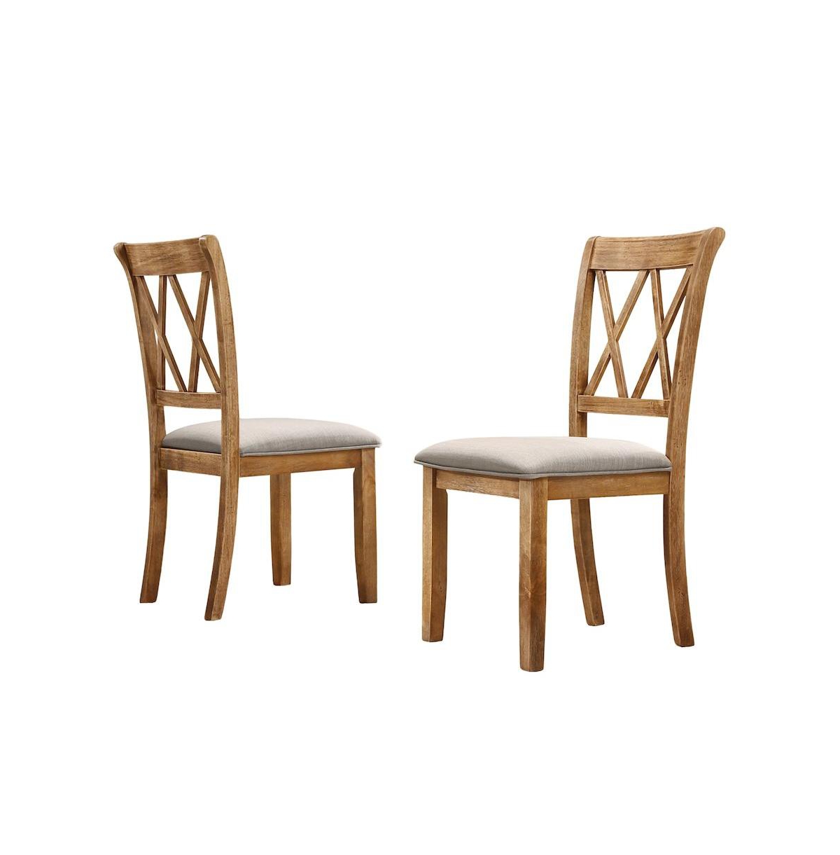Roundhill Furniture Windvale Fabric Upholstered Dining Chair Set of 2
