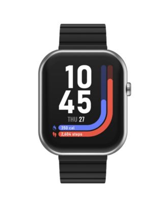 Unisex Smart Sport Black Silicone Watch 24mm