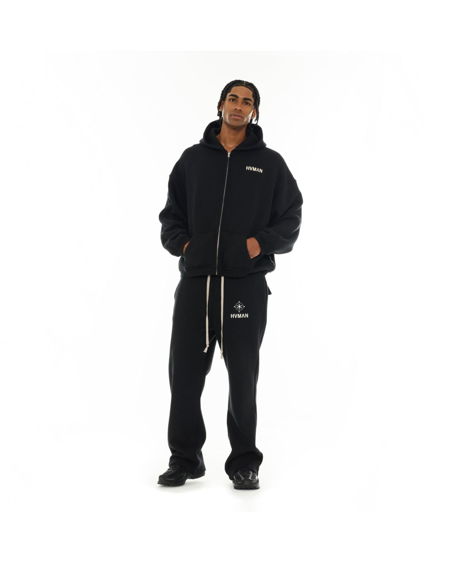 Men's Oversized-Fit Full-Zip French-Terry Sweatshirt