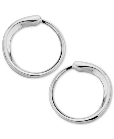 Nambé Circle Hoop Earrings in Sterling Silver, Only at Macy's