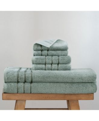 Bath Sheet 2-Piece Set Includes 2 Bath Sheets, 2 Hand Towels and 2 Washcloths