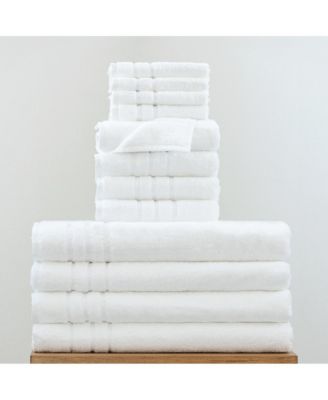 Bath Sheet 4-Piece Set Includes 4 Bath Sheets, 4 Hand Towels and 4 Washcloths