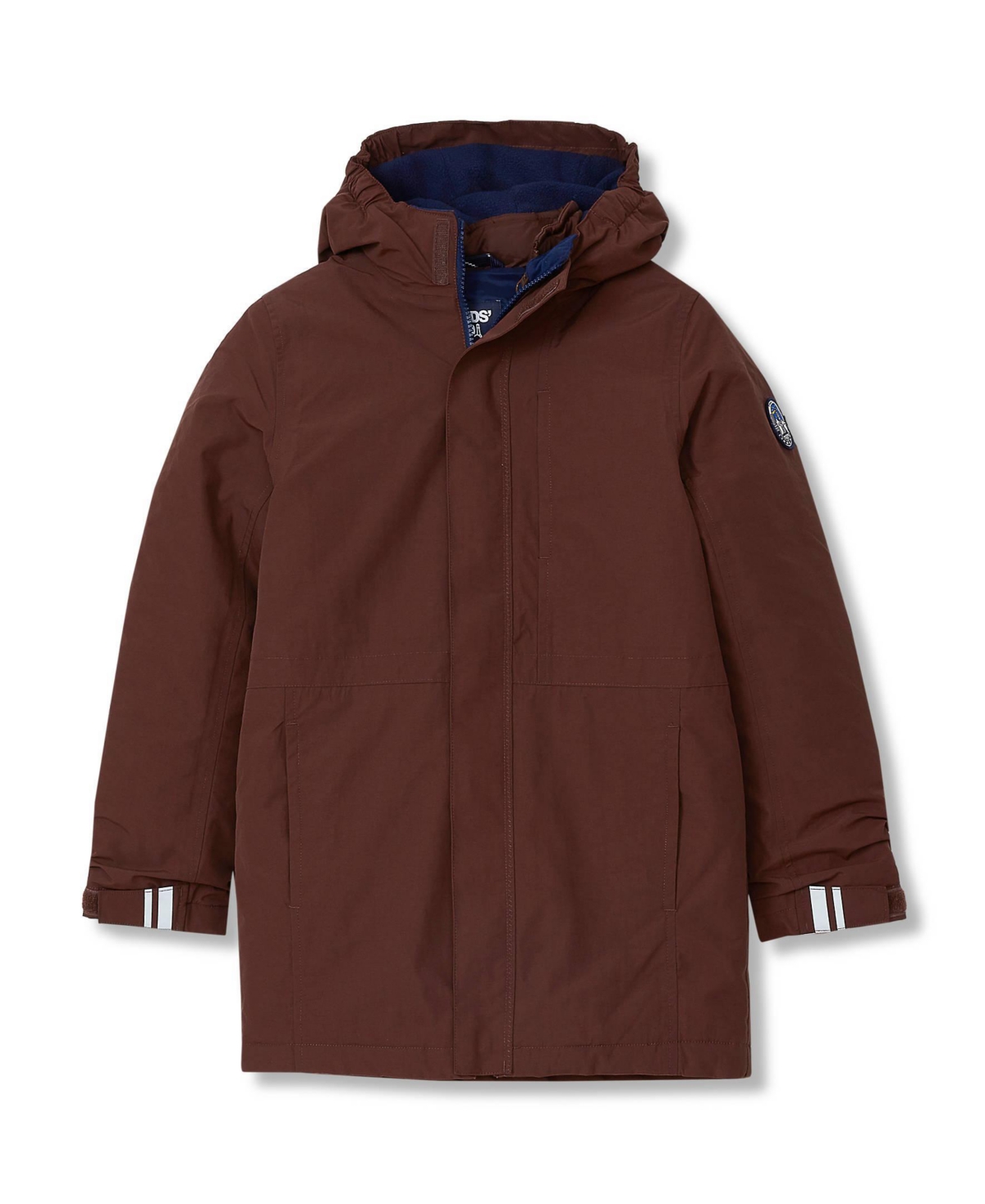 Lands' End Kids Squall Waterproof Insulated 3 in 1 Parka - Chocolate brown