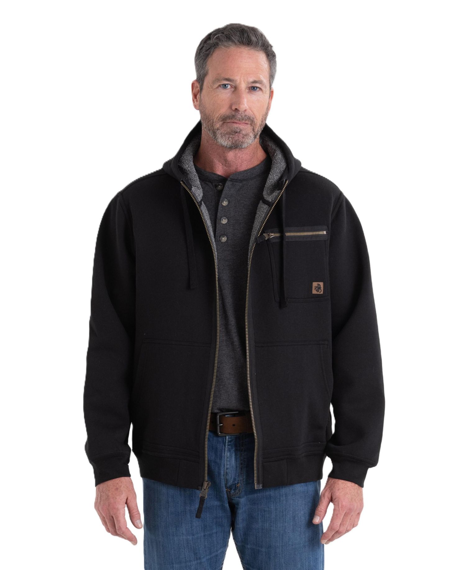 Men's North Woods Berber-Lined Relaxed-Fit Full-Zip Hoodie