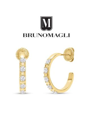 Crystal Martina Dangle Hoop Earrings