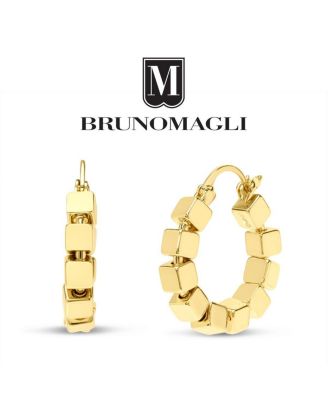 Gold-Tone Dangle Mirabella Hoop Earrings