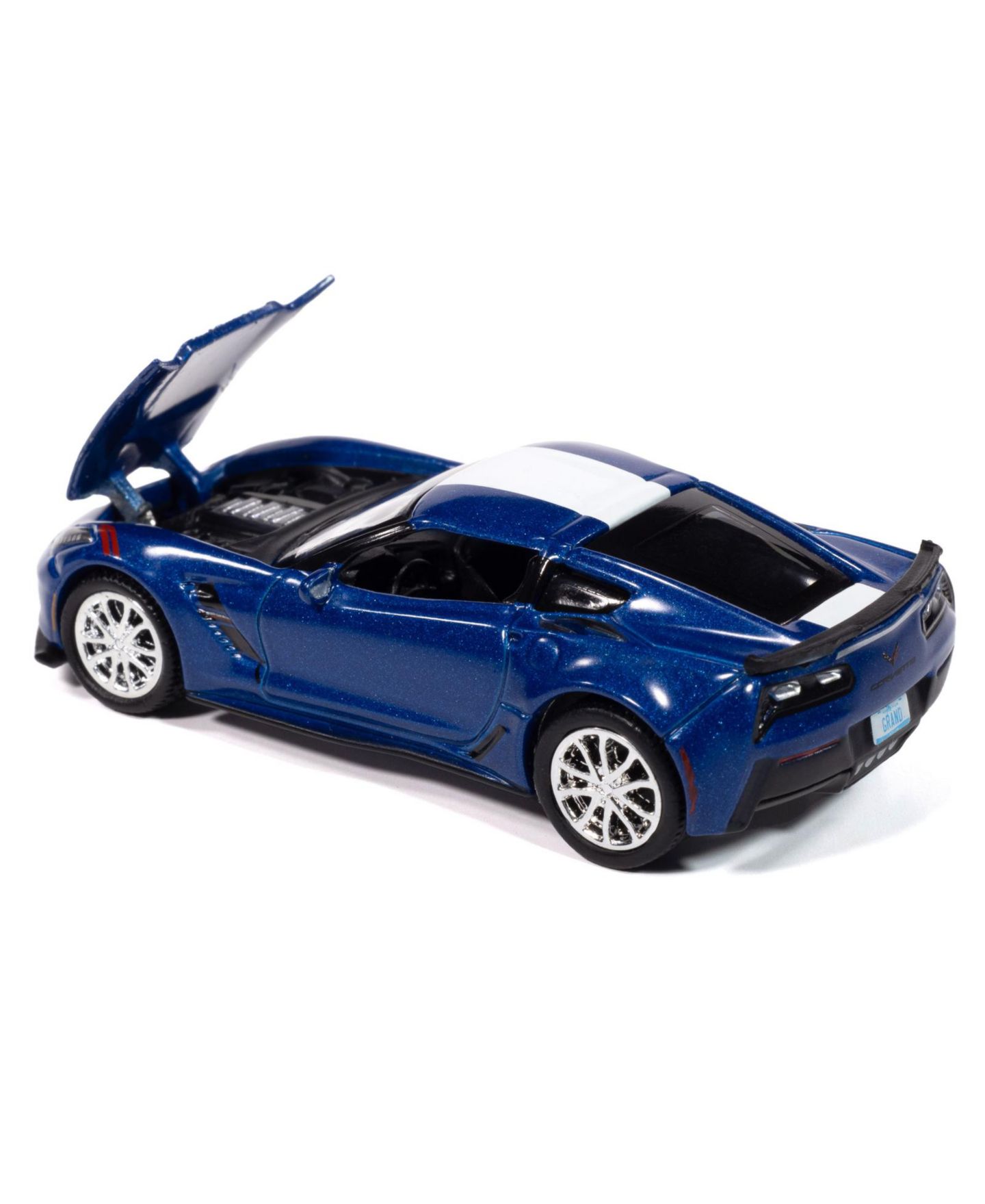 Детская игрушка Auto World 1/64 Scale Sports Cars 2018 Chevrolet Corvette Grand Sport Diecast Model Car — фото 3