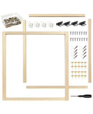 Wood Canvas Stretcher Bars Kit 28 Piece Multiple Sizes Art Craft Supplies