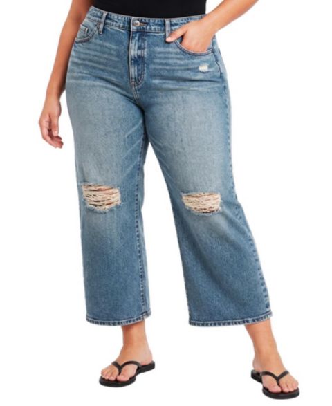 Женские джинсы Torrid с высокой посадкой, прямые, укороченные, больших размеров, цвет: Americano