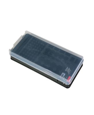116-Battery Organizer with Built-In Battery Tester, Wall-Mountable