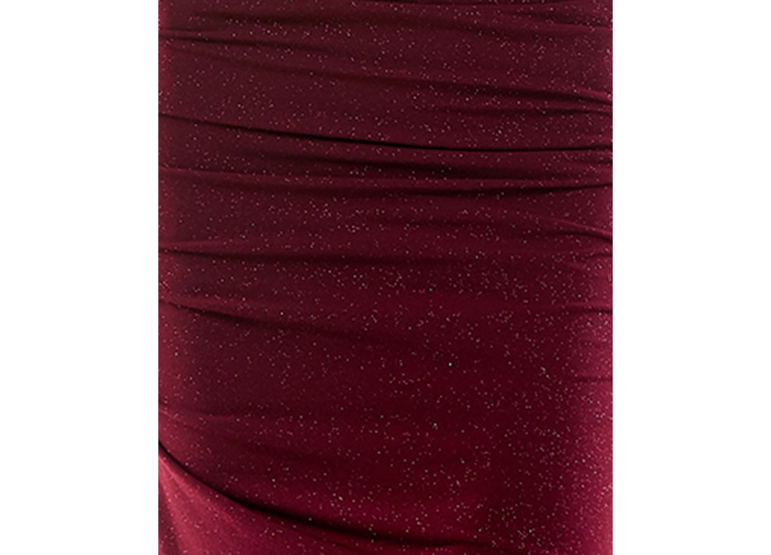 Juniors' Halter Ruched Glitter Gown