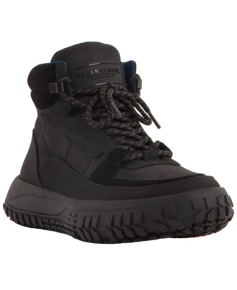 Мужские ботинки Pajar Nordura Lug Sole Round-Toe Nubuck Leather & Suede Trim, цвет: Чёрный