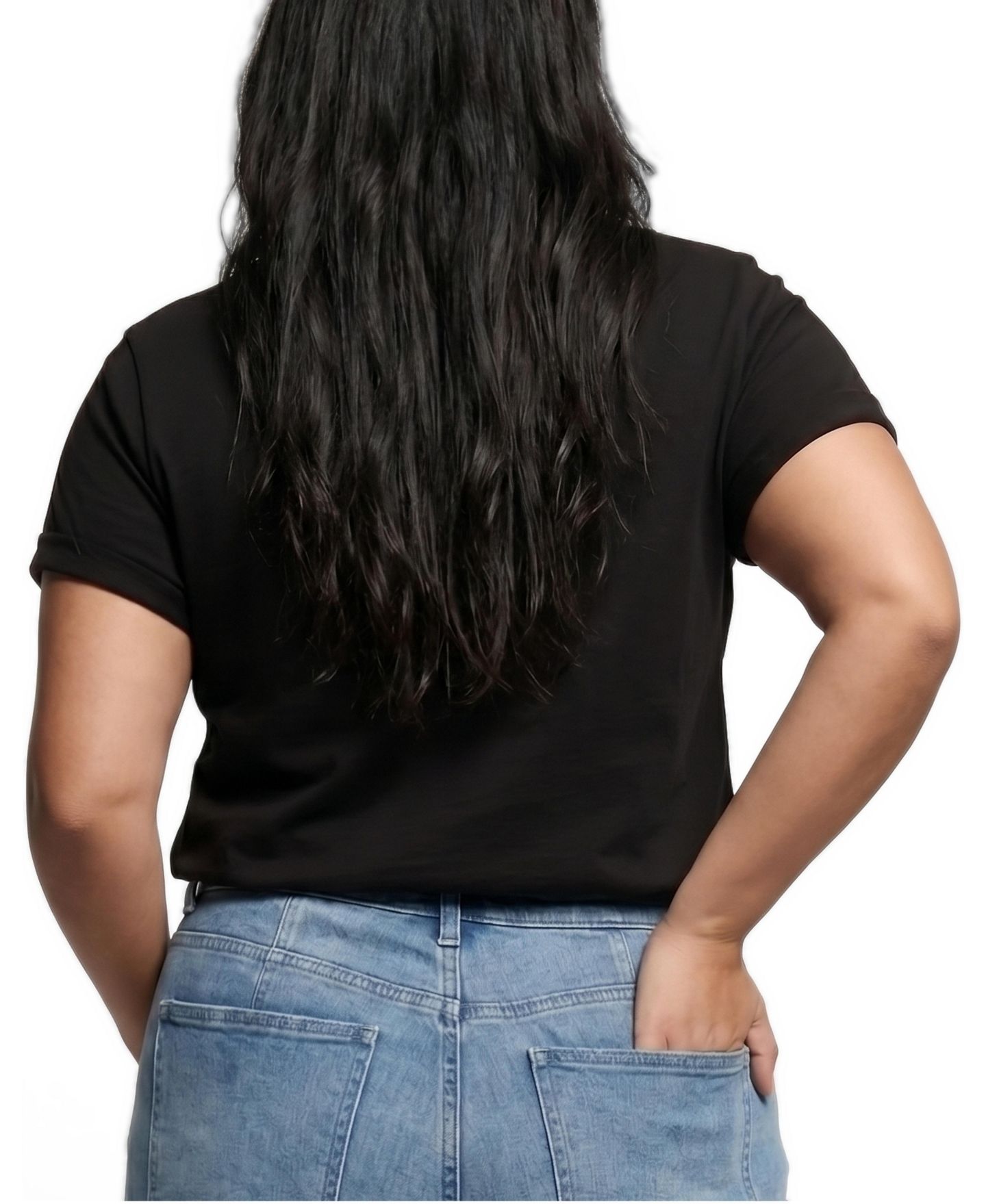 Женская футболка Universal Standard Plus Size Tee Rex Tops, цвет: Чёрный — фото 2