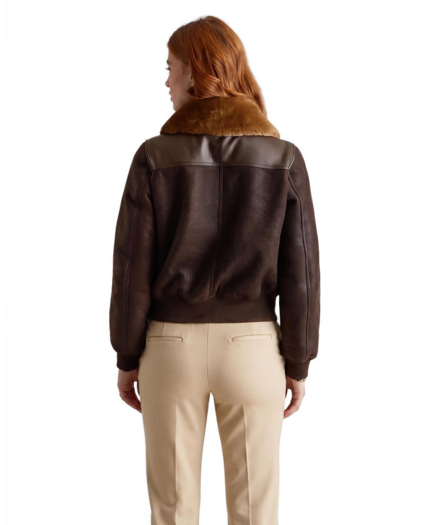 Women's Mabel Ginger Shearling Jacket