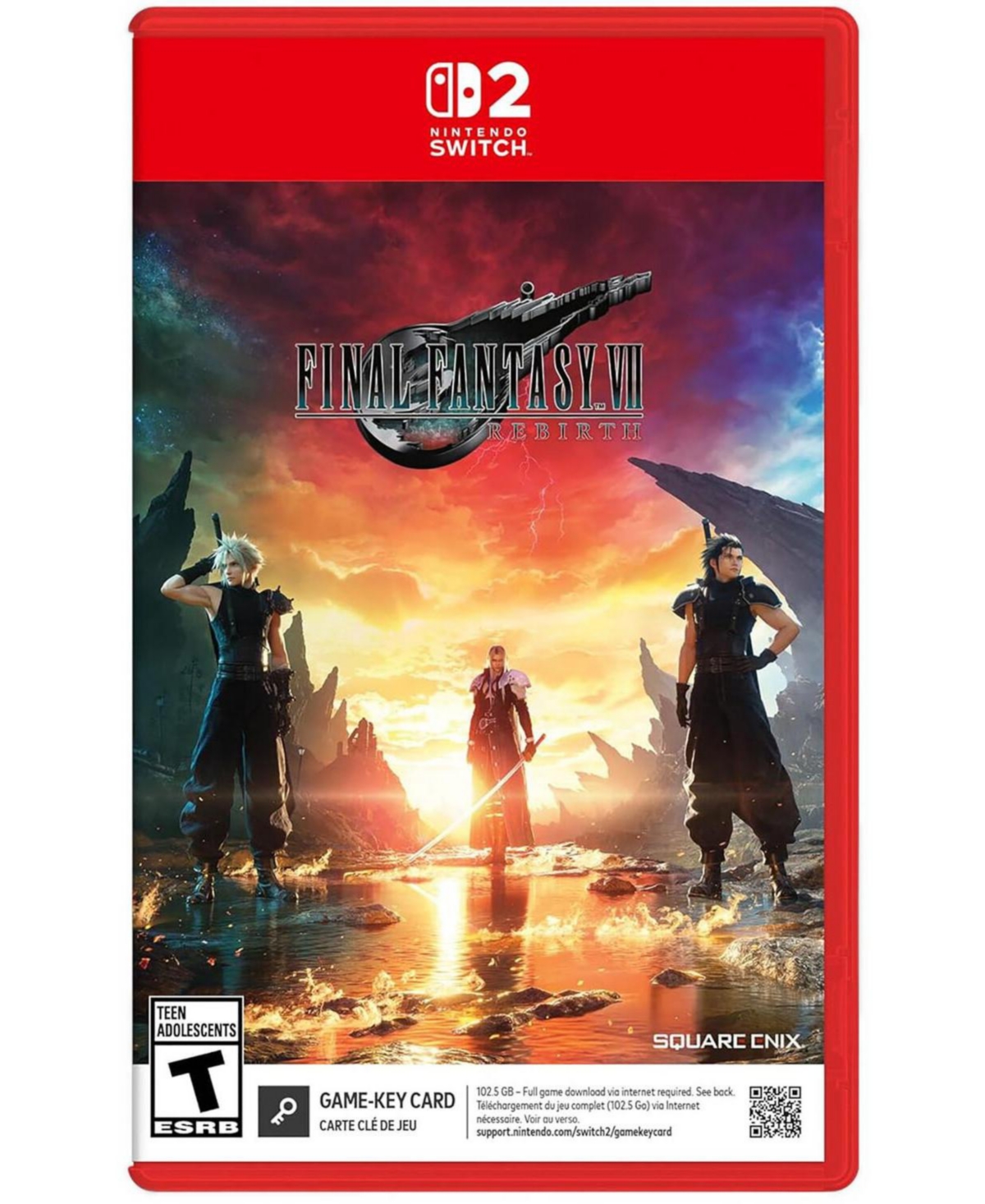 Square Enix Final Fantasy Vii Rebirth Standard Edition Game-Key Card Nintendo Switch 2