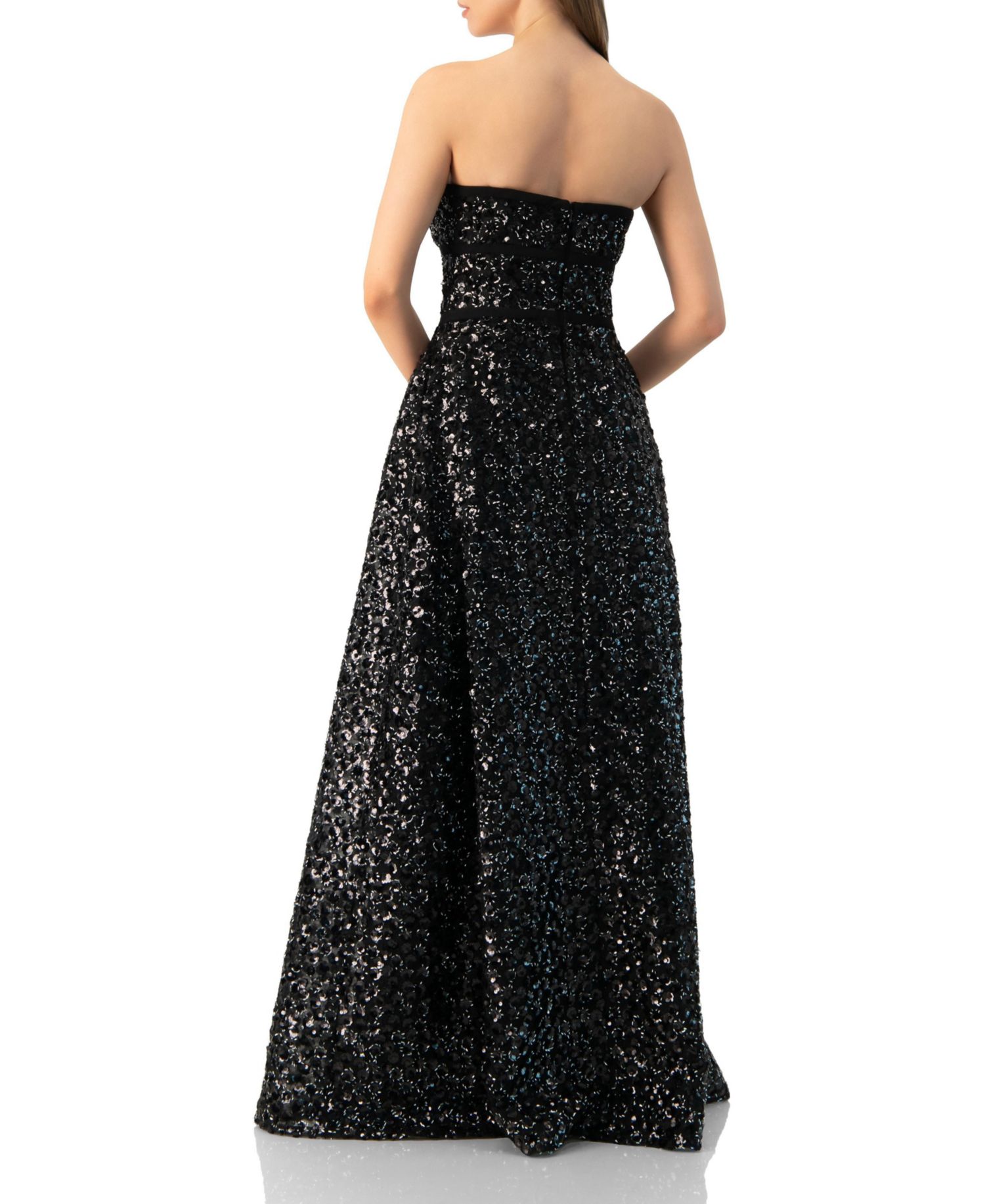 Women's Strapless Sequin A-Line Ballgown