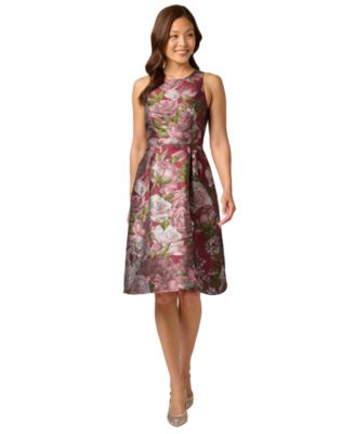 Women's Rose Garden Floral-Print A-Line Cocktail Dress