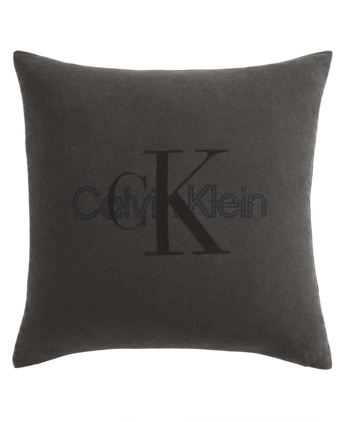 Calvin Klein Ck Logo Decorative Pillow, 22" x 22" - Gray