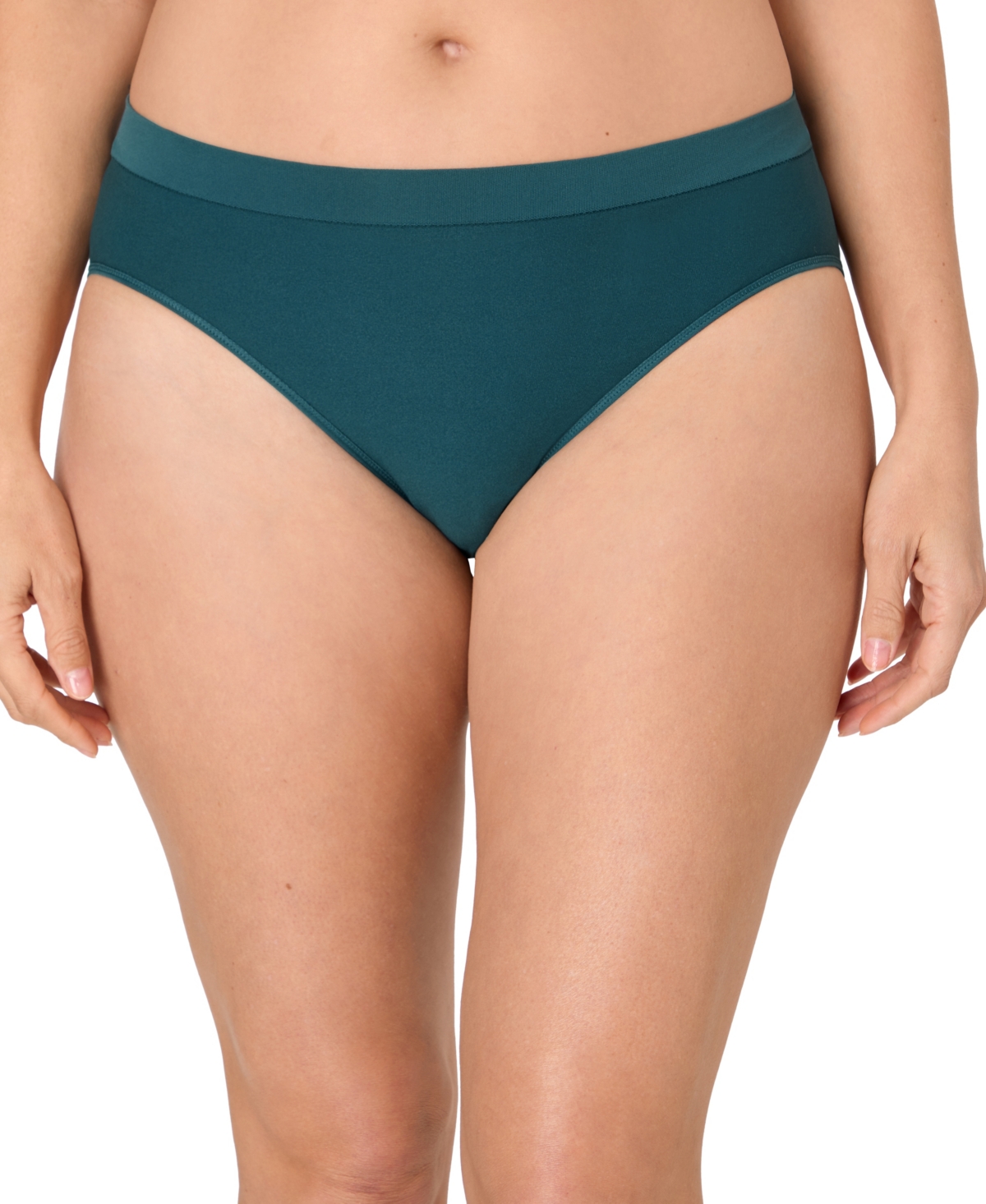 Bali Women's One Smooth U All-Around Smoothing Brief Panty in Sophisticated Teal | Size: 8 | HerRoom.com