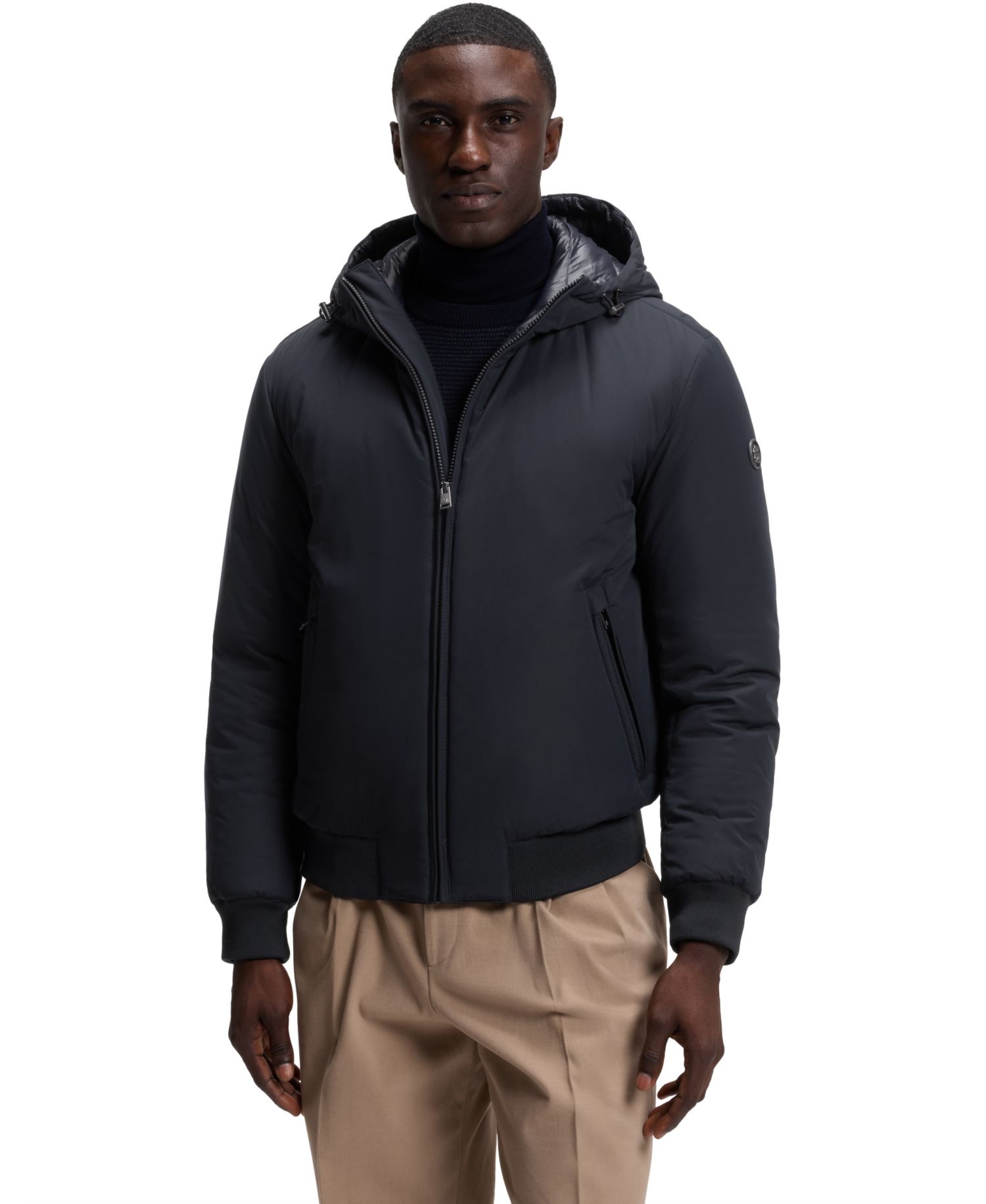BOSS by Hugo Boss Men's C-Caniol Water-Repellent Padded Hooded Jacket