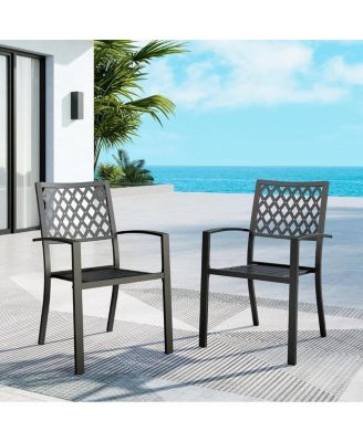 Outdoor Dining Chairs Set of 2