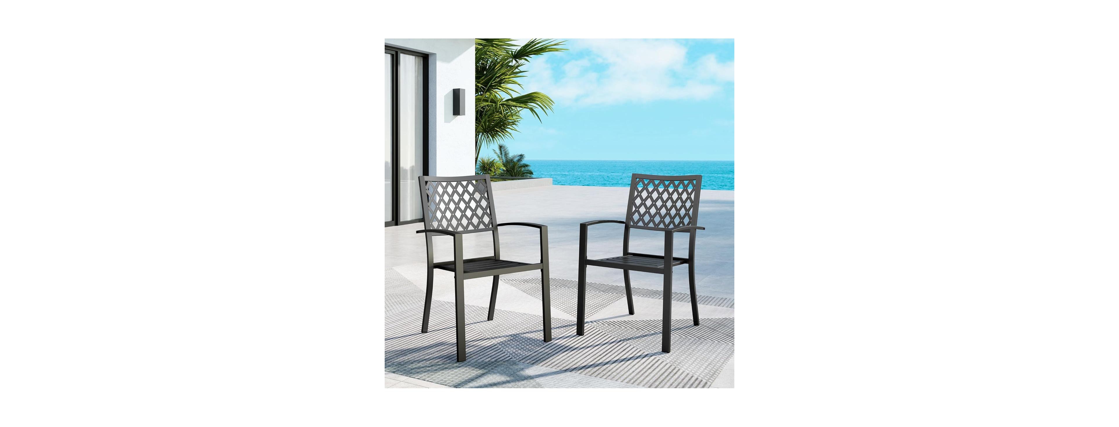 Cushry Outdoor Dining Chairs Set of 2