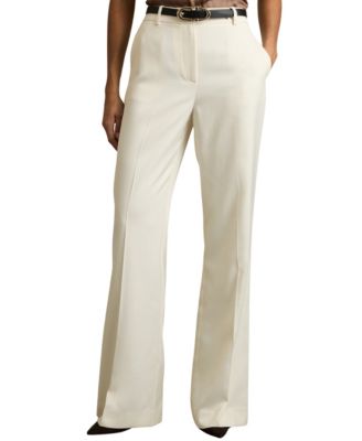 Women's Millie Mid-Rise Wide-Leg Midweight-Twill Trousers