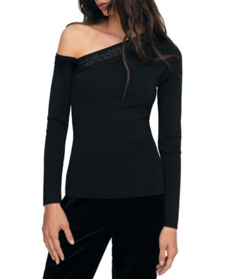 Women's Maddie Long-Sleeve Off-the-Shoulder Sweater