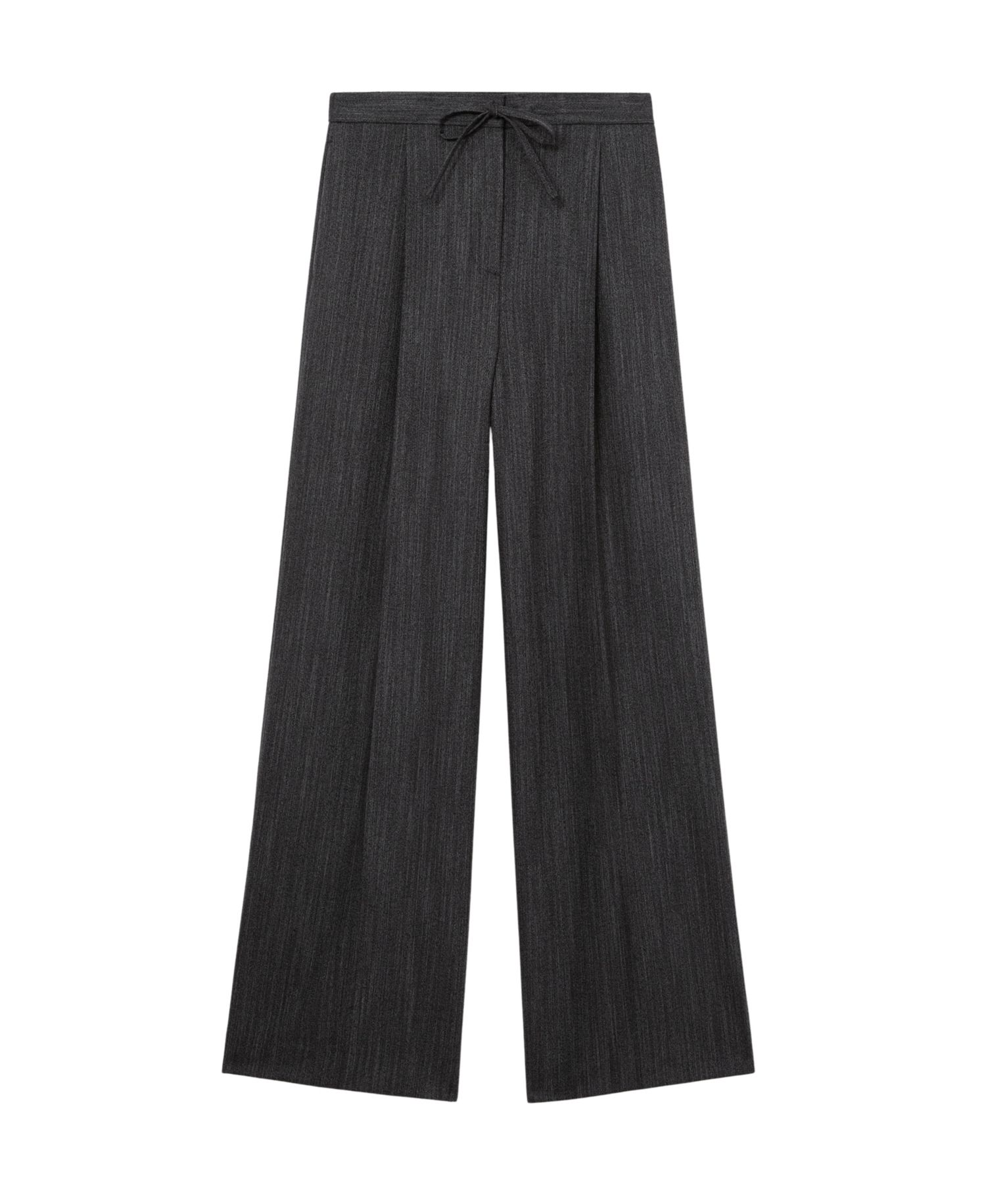 Women's Derby Pull-On Herringbone Wide-Leg Pants