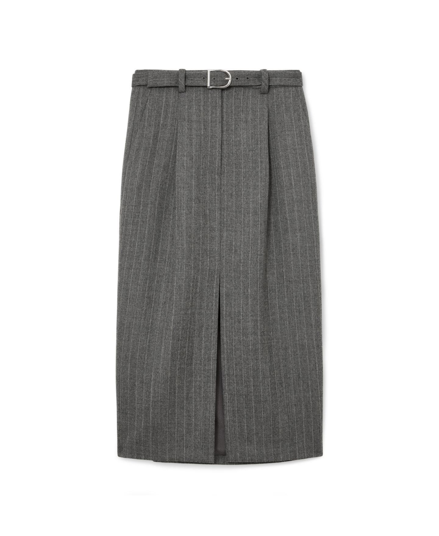 Женская юбка REISS Astrid High-Waisted Pleated Wool, цвет: Серый — фото 5