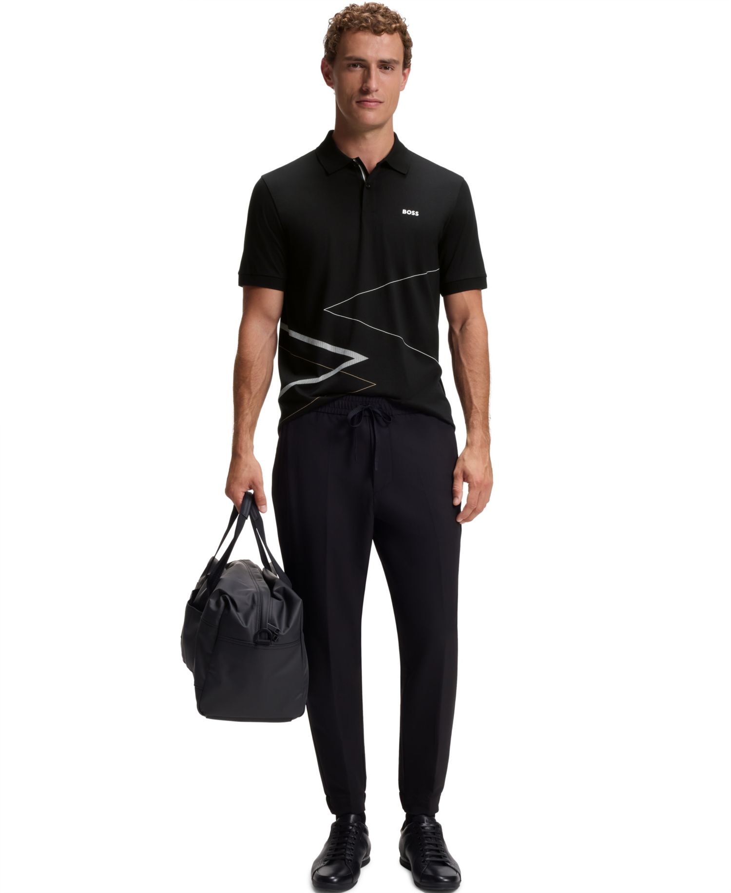 Men's Pima Cotton Printed Polo Shirt