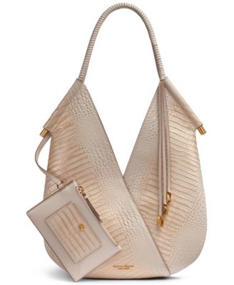 Baldwin Metallic Croco Medium Shoulder Handbag