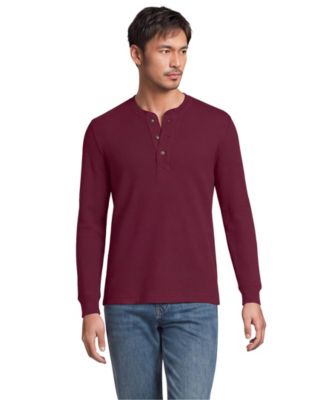 Men's Long Sleeve Thermal Waffle Henley