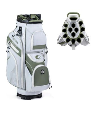 Golf Cart Bag Molded Lock Top Golf Bag 14-Way Full Length Dividers 11 Pockets