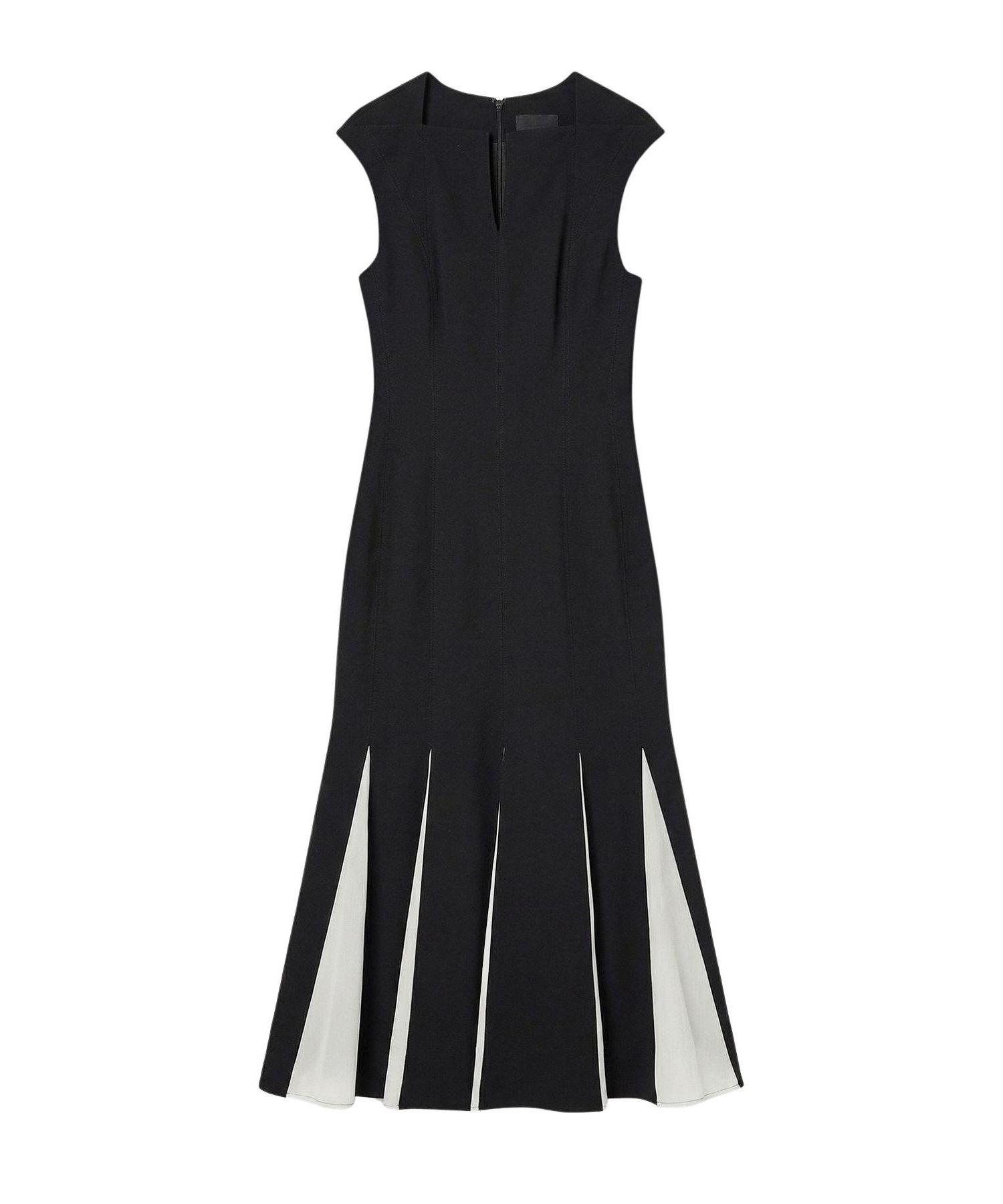 Women's Godet Detail Maxi Dress