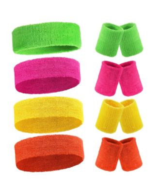 12 Piece Workout Headband Wristband Set for Men Women