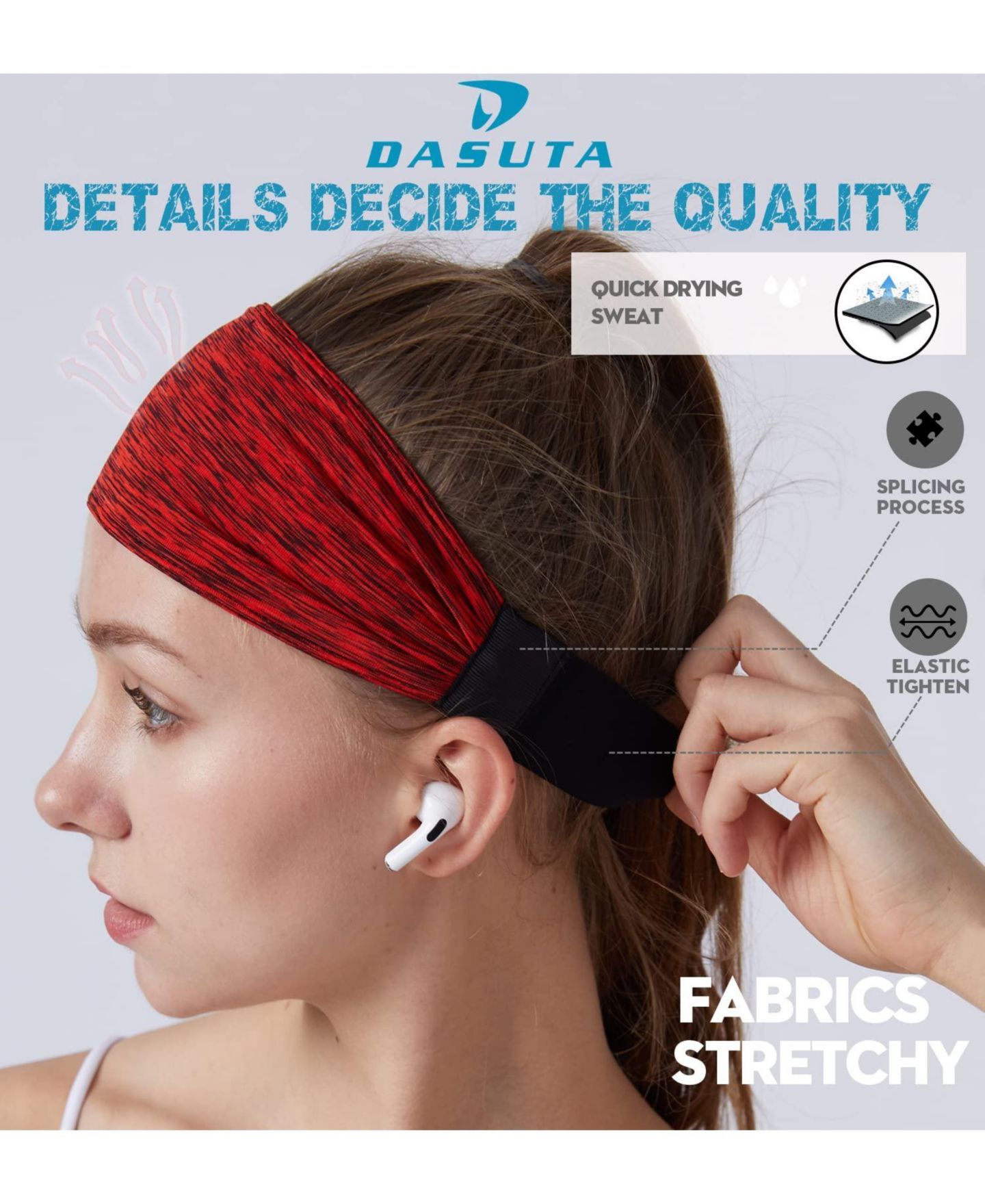 Аксессуары для волос Furlihong Unisex Athletic Running Headbands — фото 3