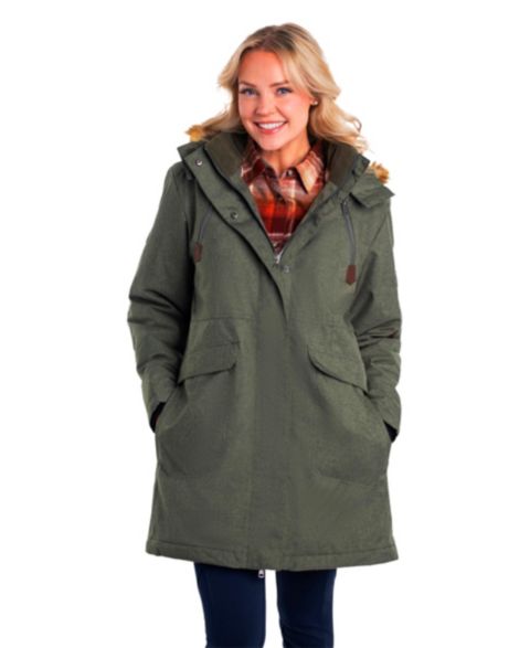 Женская куртка Legendary Whitetails Water Resistant Hooded Insulated, цвет: Армейский