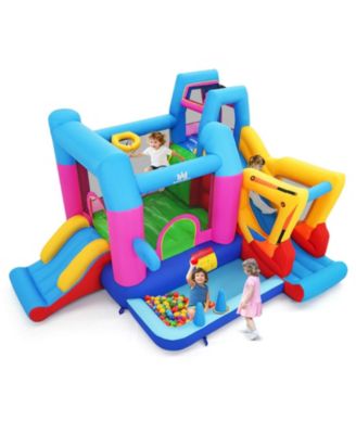 Inflatable Bounce House with Slides Jumping Area Ball Pit Climbing Wall