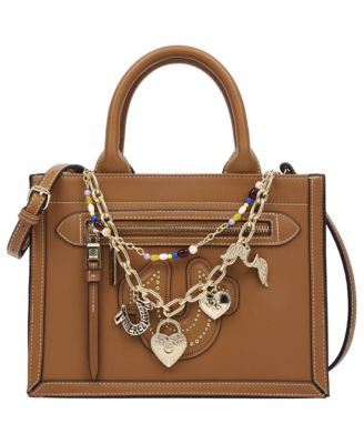 Women's Horseshoe Applique Denim Hobo Tote