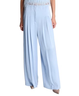 Women's High-Rise Wide-Leg Triple-Pleat Pants