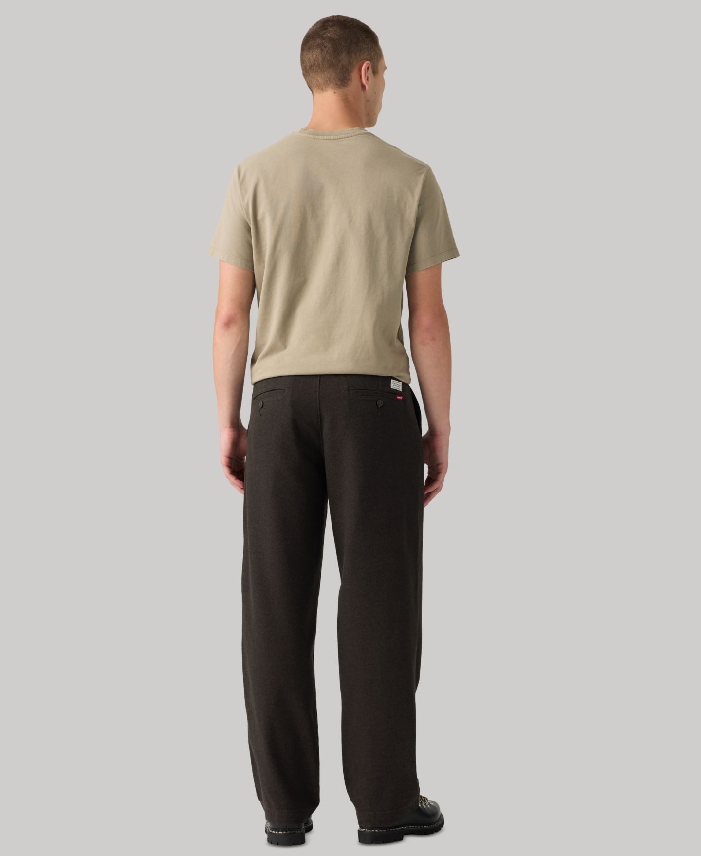 Мужские брюки Levi's XX Chino Baggy Pleated, цвет: Кофейный — фото 6