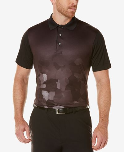 PGA TOUR Men's Patterned Golf Polo