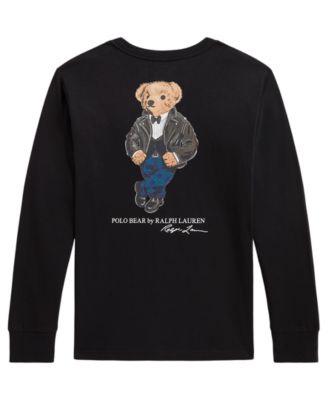 Boys' 8-20 Polo Bear Graphic Long-Sleeve T-Shirt